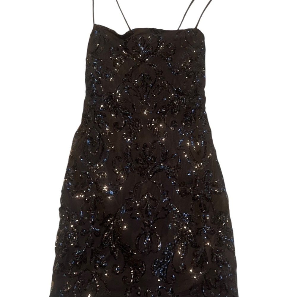Windsor Black Sequin Mini Dress